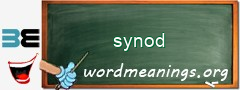 WordMeaning blackboard for synod